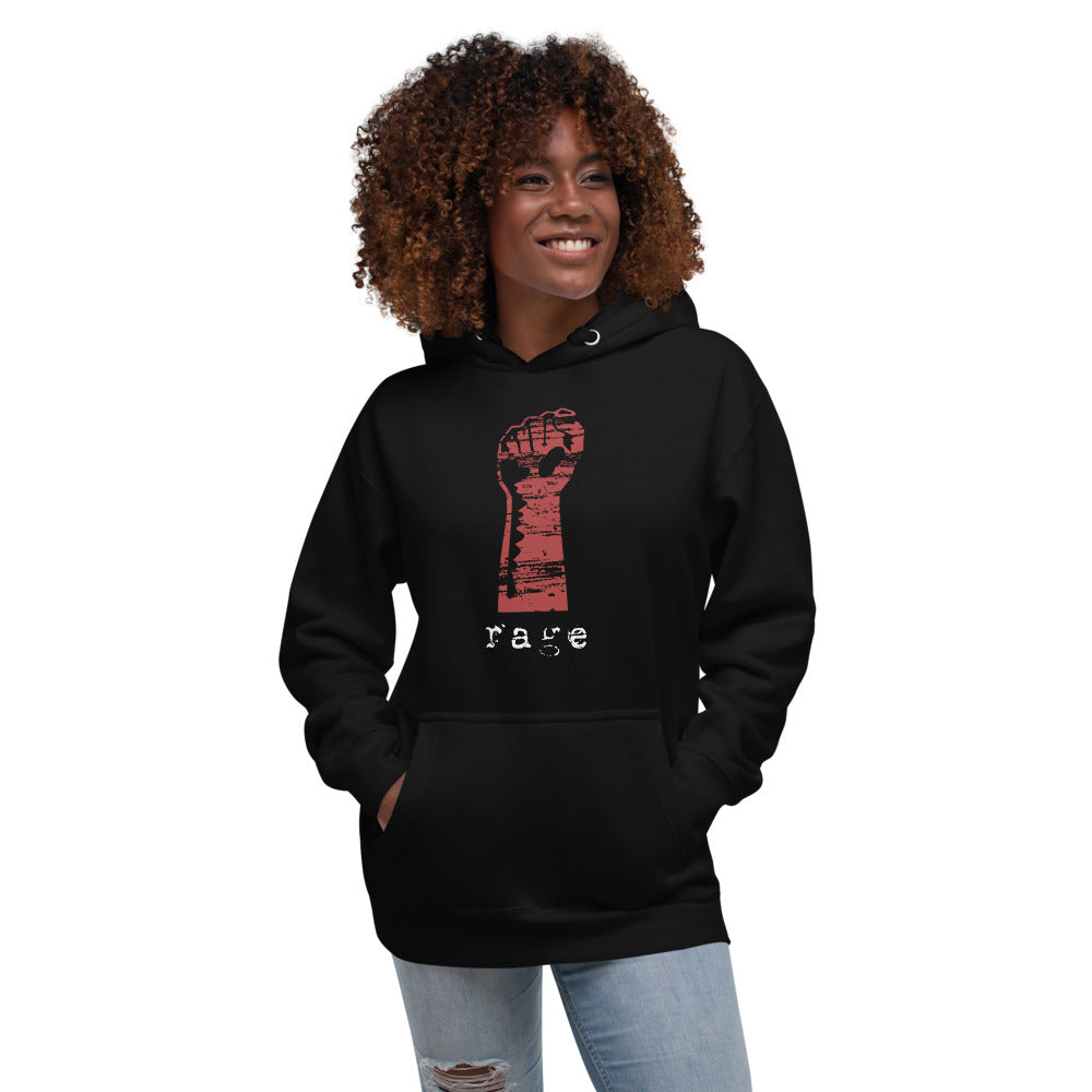 Rage Rock Music Fan Fist Unisex Hoodie Top Sweatshirt