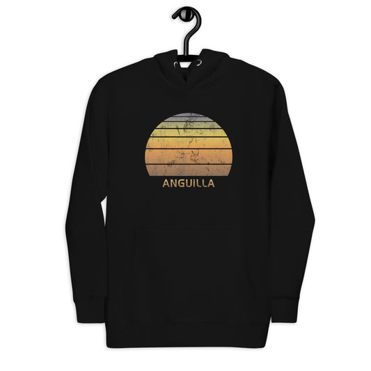 Retro Anguilla Beach Vacation Souvenir Unisex Hoodie Top Sweatshirt