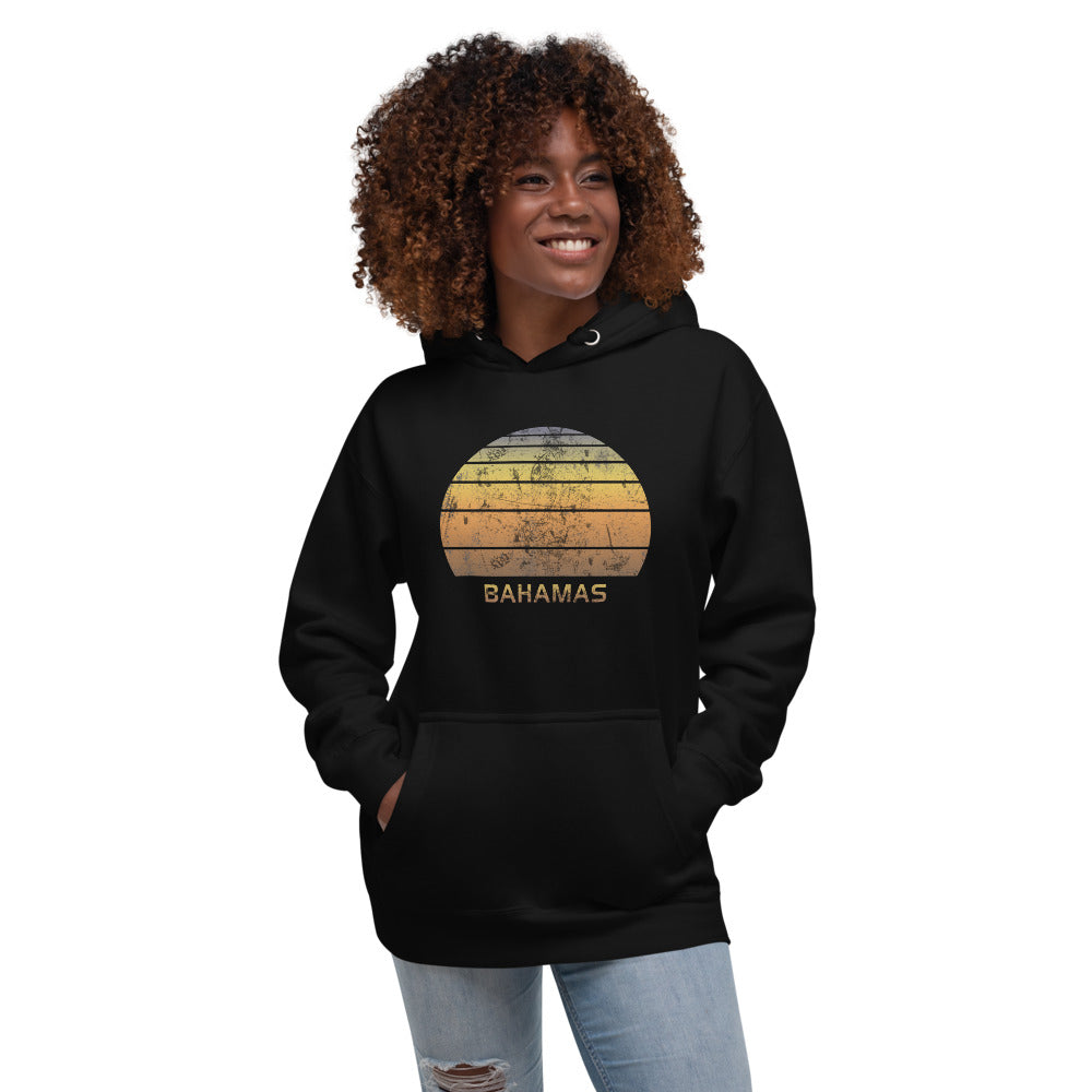Retro Bahamas  Beach Vacation Souvenir Unisex Hoodie Top Sweatshirt