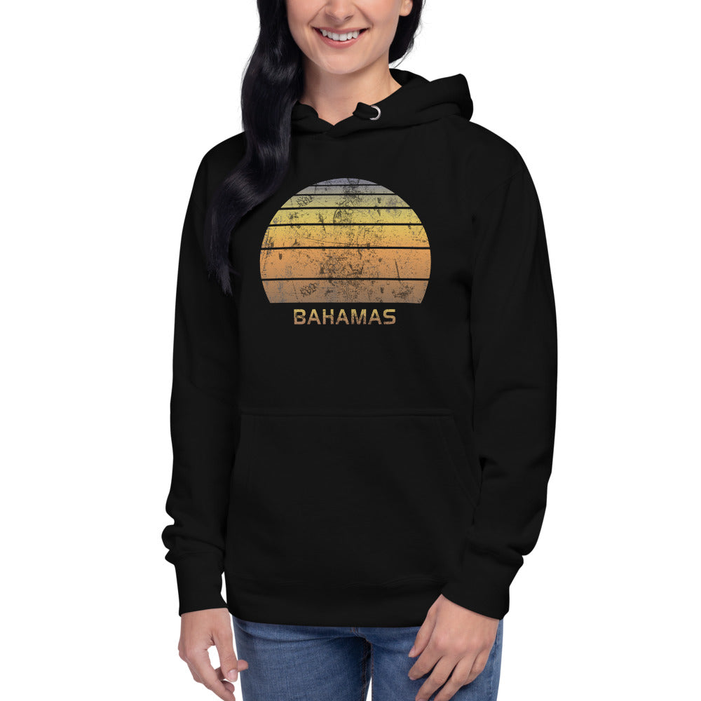 Retro Bahamas  Beach Vacation Souvenir Unisex Hoodie Top Sweatshirt