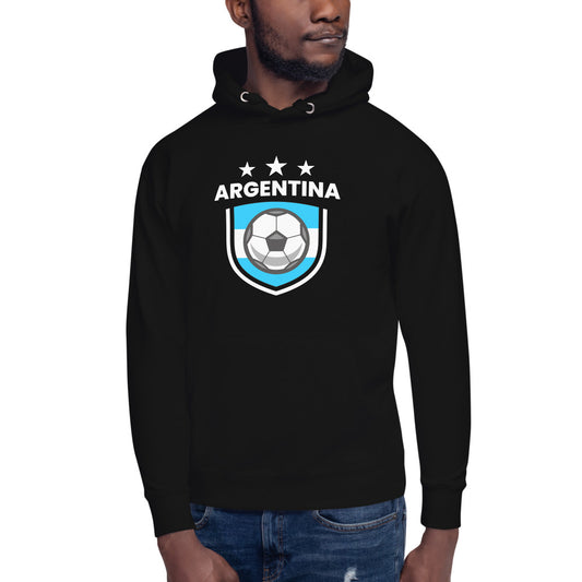 Retro Argentina Soccer Team Football Fan Country Argentinian Flag Unisex Hoodie Top Sweatshirt
