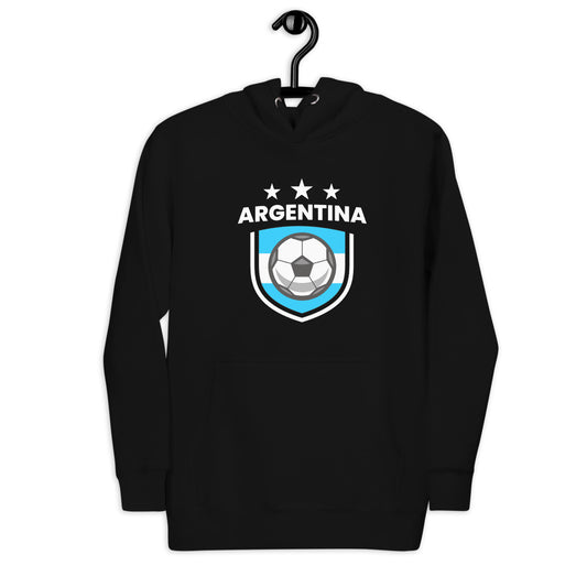Retro Argentina Soccer Team Football Fan Country Argentinian Flag Unisex Hoodie Top Sweatshirt