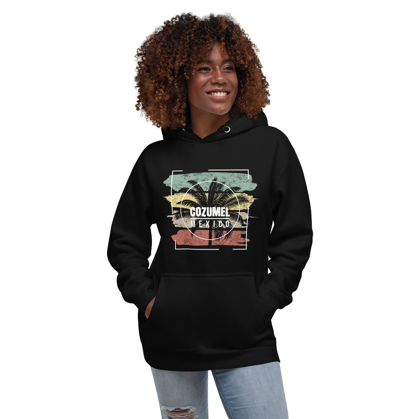 Cool Cozumel Mexico Beach Palm Tree Vacation Souvenir Unisex Hoodie Top Sweatshirt