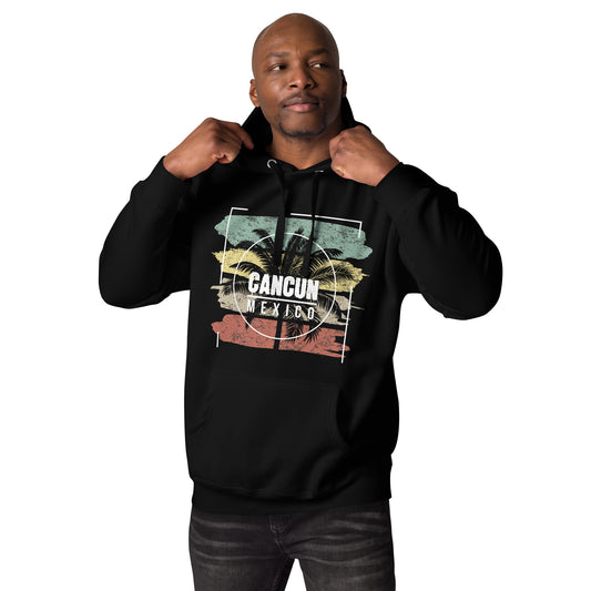 Cool Cancun Mexico Beach Palm Tree Vacation Souvenir Unisex Hoodie Top Sweatshirt