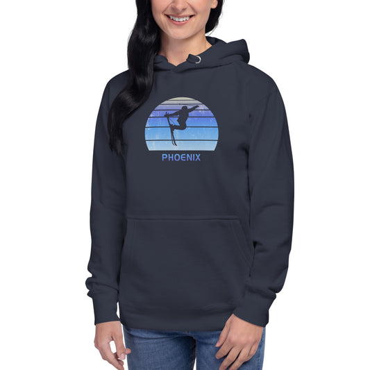 Funny Ski Phoenix Arizona Skier Skiing Joke Unisex Hoodie Top Sweatshirt