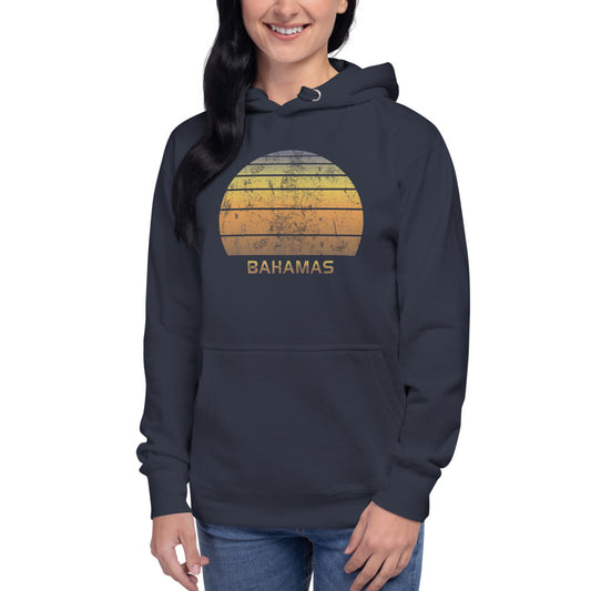 Retro Bahamas  Beach Vacation Souvenir Unisex Hoodie Top Sweatshirt