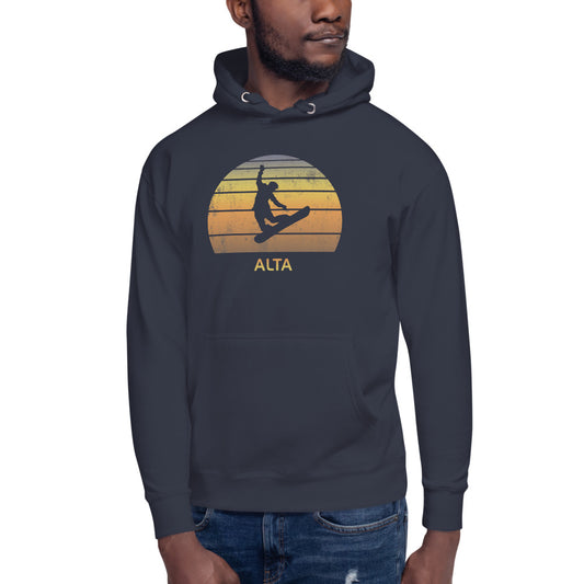 Retro Alta Utah Snowboarding Fan Unisex Hoodie Top Sweatshirt