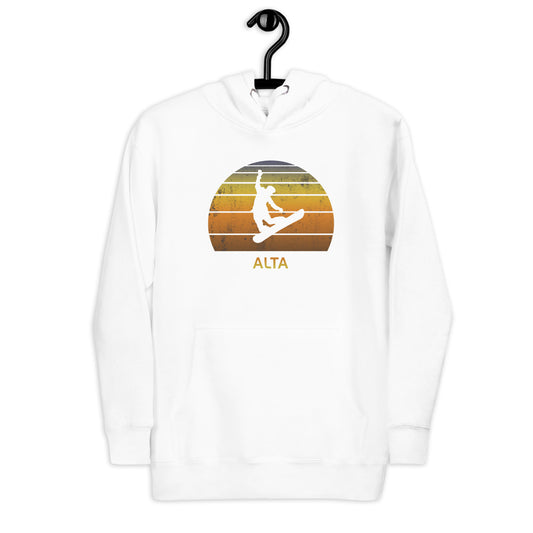 Retro Alta Utah Snowboarding Fan Unisex Hoodie Top Sweatshirt