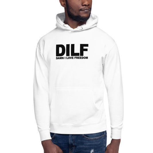 Funny DILF Military Service Freedom USA Joke Unisex Hoodie Top Sweatshirt
