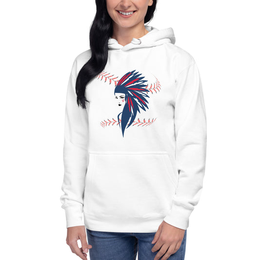 Cleveland Female Baseball Fan Unisex Hoodie Top Sweatshirt