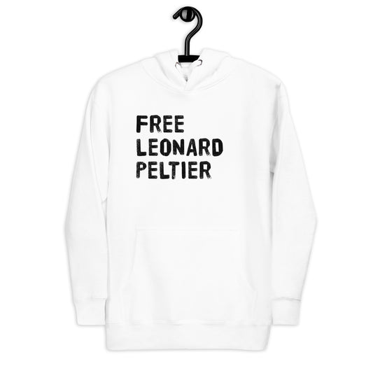 Free Leonard Peltier Native American Indian Justice Political Slogan Music Unisex Hoodie Top Sweatshirt