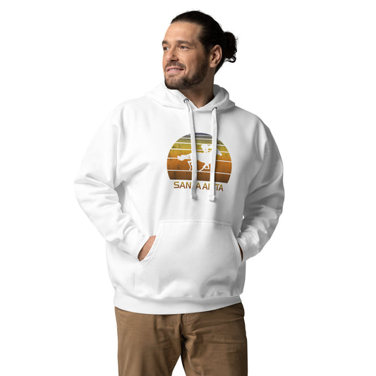 Retro Santa Anita California Horse Racing Track Derby Fan Unisex Hoodie Top Sweatshirt