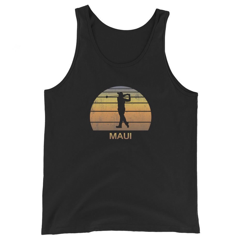 Maui Hawaii Golf Fan Golfer Unisex Tank Top