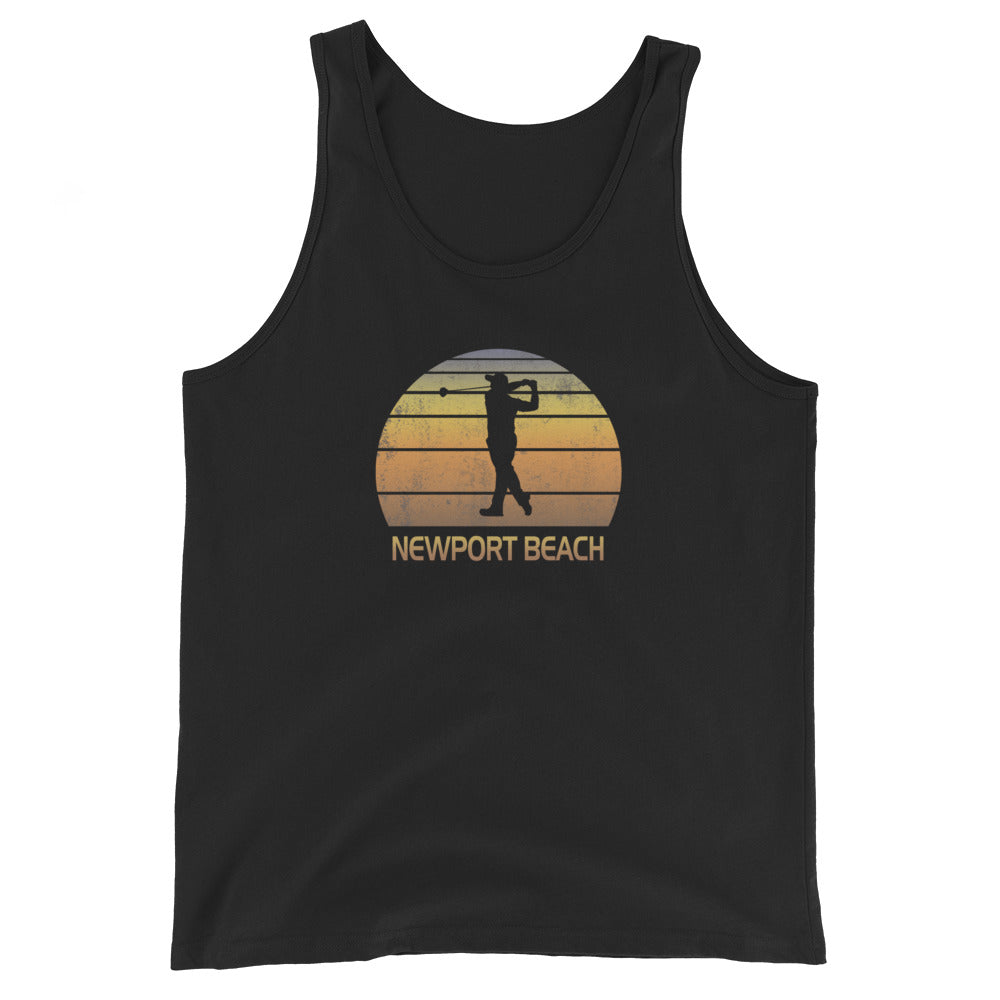 Newport Beach California Golf Fan Golfer Unisex Tank Top