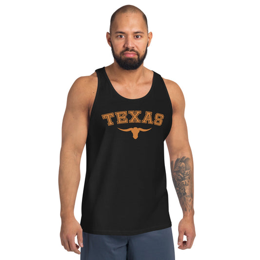 State Of Texas Fan Long Horn College Football Unisex Tank Top