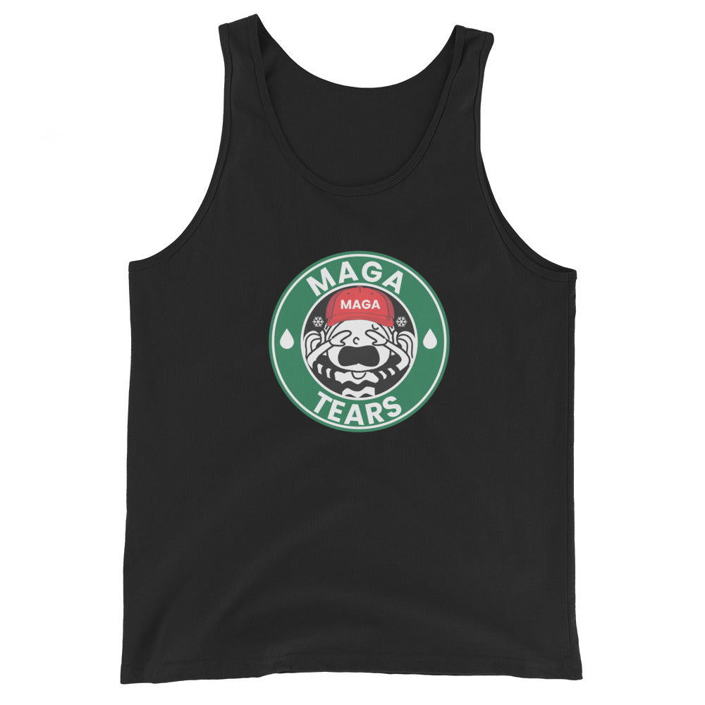 Anti MAGA Tears Pro Democrats Funny Political Anti Trump Unisex Tank Top