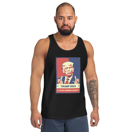 Take America Back MAGA Pro Trump 2024 Supporter Funny Political Unisex Tank Top