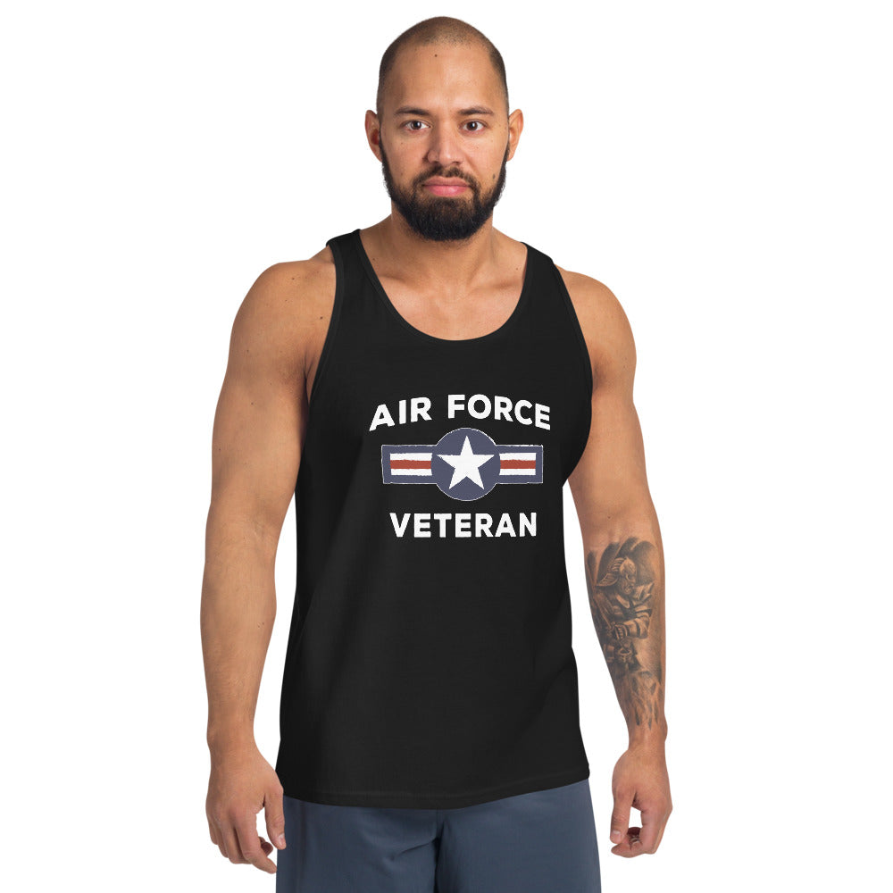 U.S. Air Force Military Service Active Retired Veteran Appreciation Unisex Tank Top