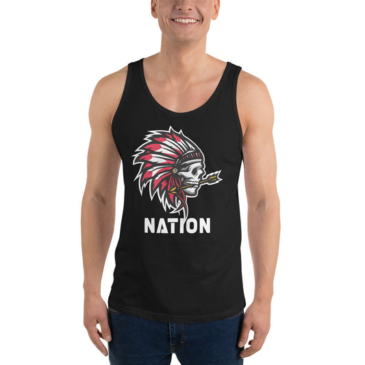 Chief Nation Football Fan Indian Unisex Tank Top