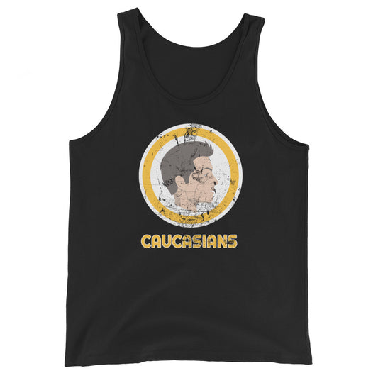 Washington Caucasians Funny Pro Football Parody Unisex Tank Top