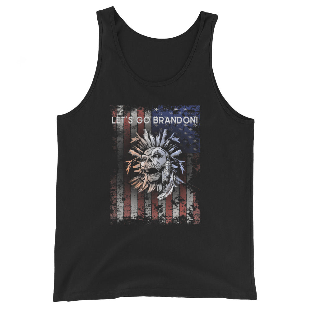 Let's Go Brandon Anti Biden Political Quote Pro Trump Republican Unisex Tank Top