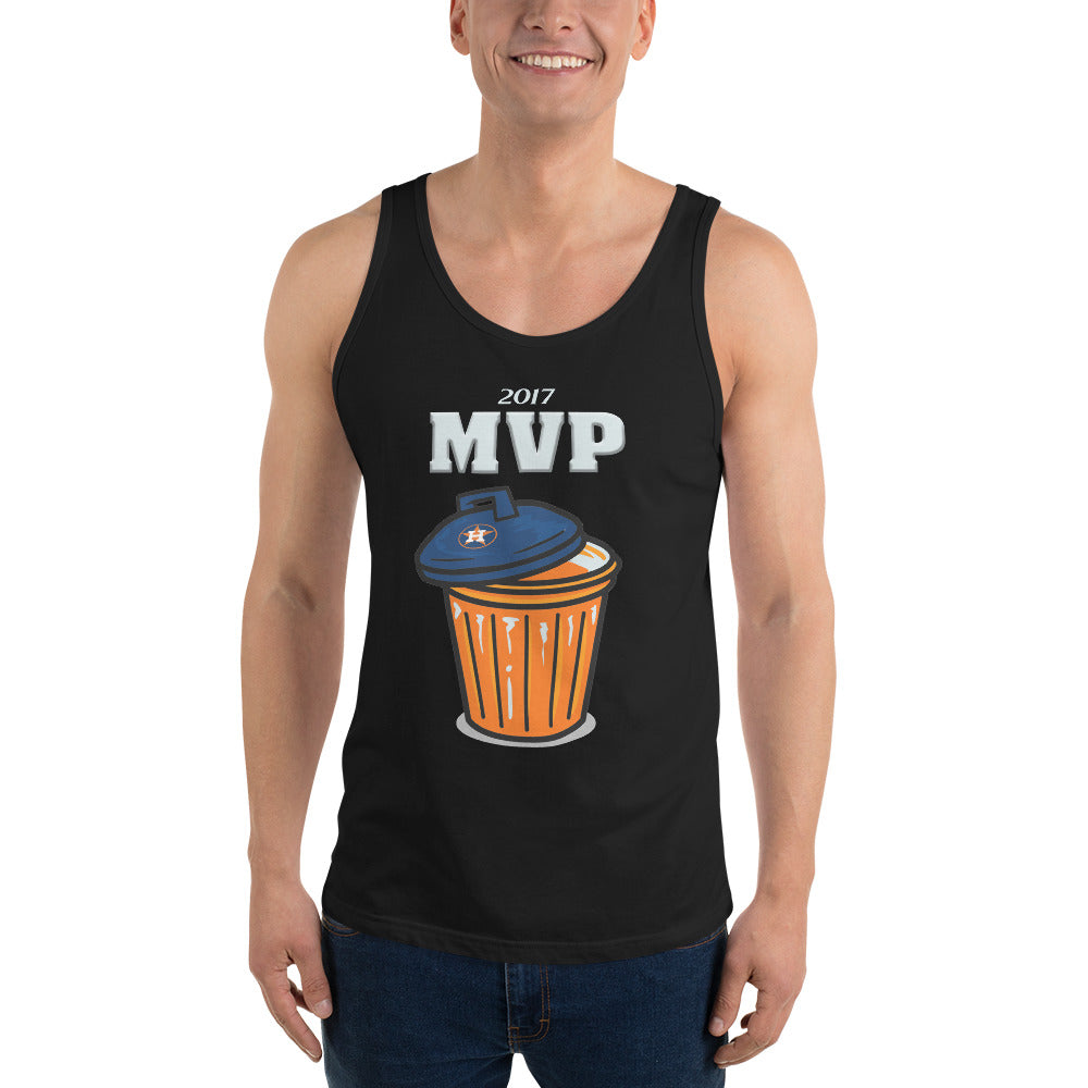 Anti Houston Baseball Funny Trash Can MVP Sarcastic Unisex Tank Top