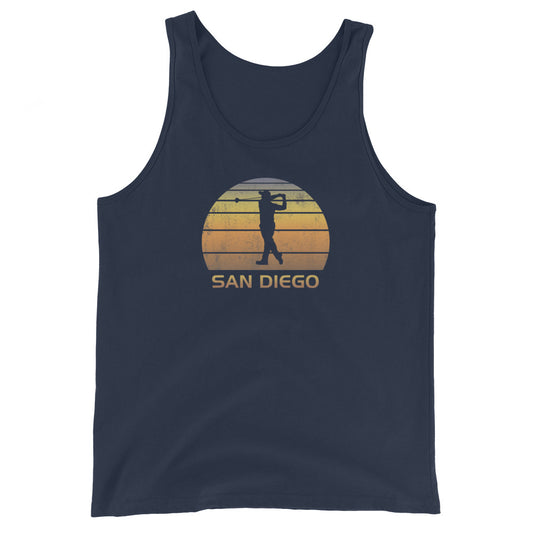 San Diego California Golf Fan Golfer Unisex Tank Top