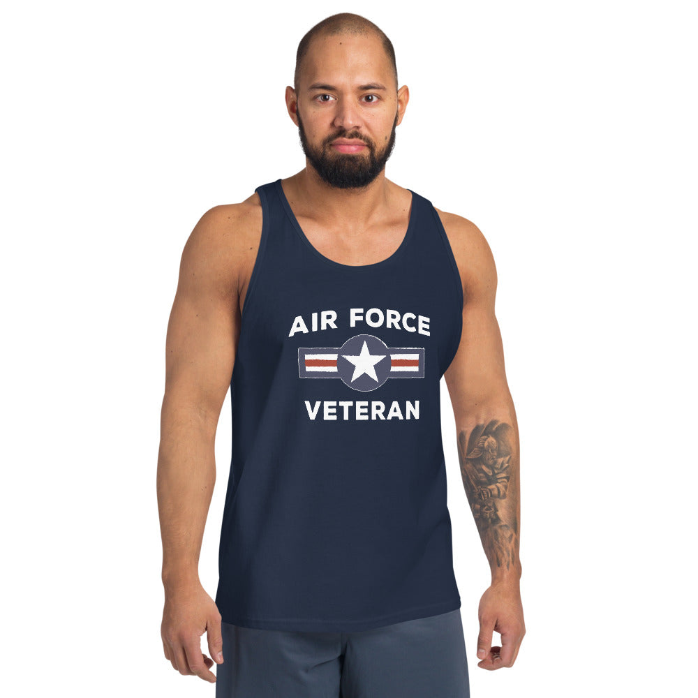 U.S. Air Force Military Service Active Retired Veteran Appreciation Unisex Tank Top