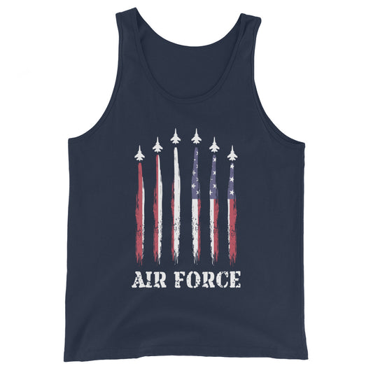 U.S. Air Force Military Service Active Retired Veteran Appreciation Unisex Tank Top