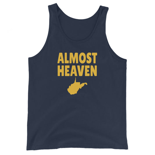 Almost Heaven West Virginia Fan College Football Unisex Tank Top