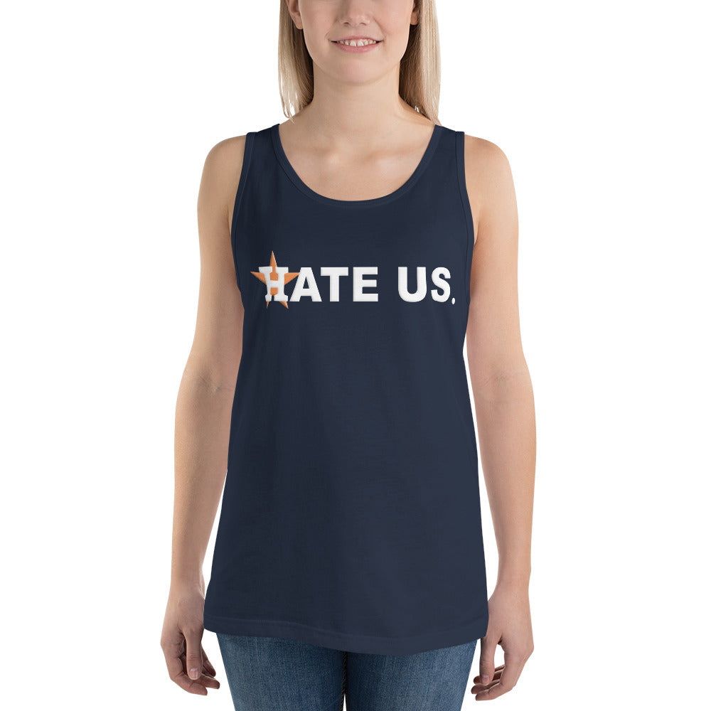 Hate Us Funny Houston Baseball Fan Unisex Tank Top