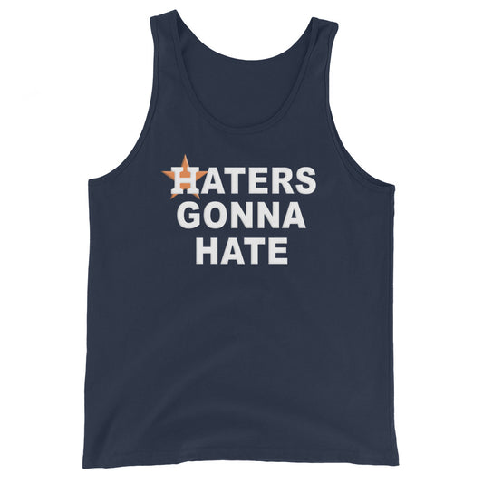 Haters Gonna Hate Funny Houston Baseball Fan Unisex Tank Top