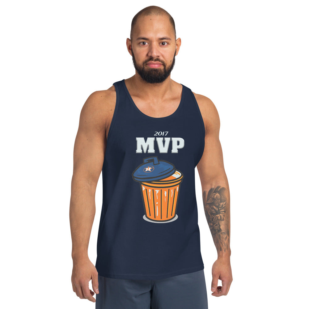 Anti Houston Baseball Funny Trash Can MVP Sarcastic Unisex Tank Top