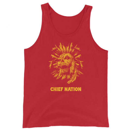 Indian Chief Nation Football Fan Unisex Tank Top