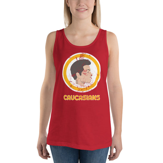 Washington Caucasians Funny Pro Football Parody Unisex Tank Top