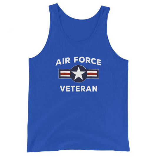 U.S. Air Force Military Service Active Retired Veteran Appreciation Unisex Tank Top