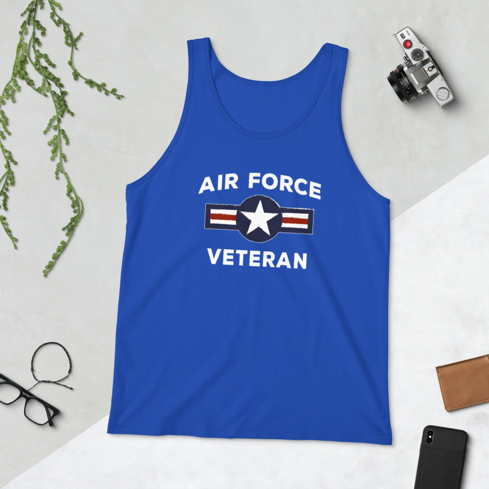 U.S. Air Force Military Service Active Retired Veteran Appreciation Unisex Tank Top