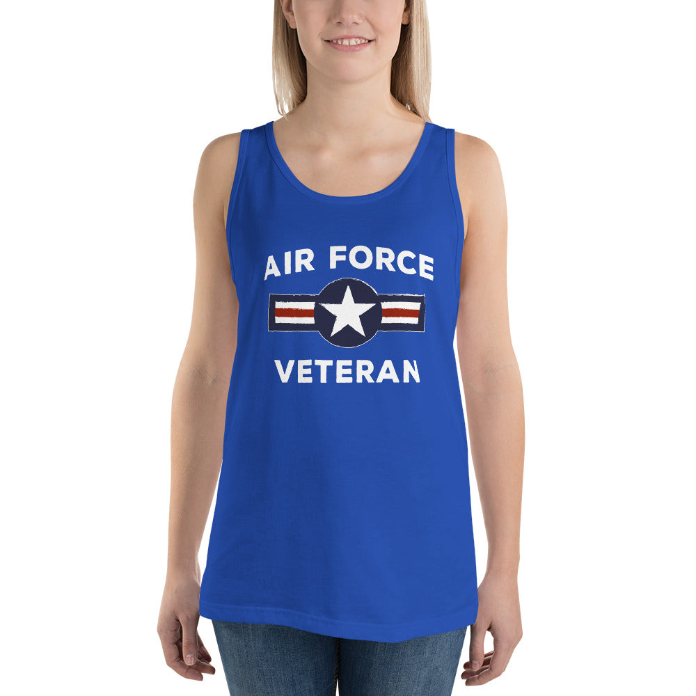 U.S. Air Force Military Service Active Retired Veteran Appreciation Unisex Tank Top