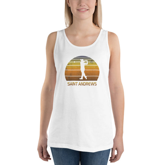 St. Andrews Scotland Golf Fan Golfer Unisex Tank Top