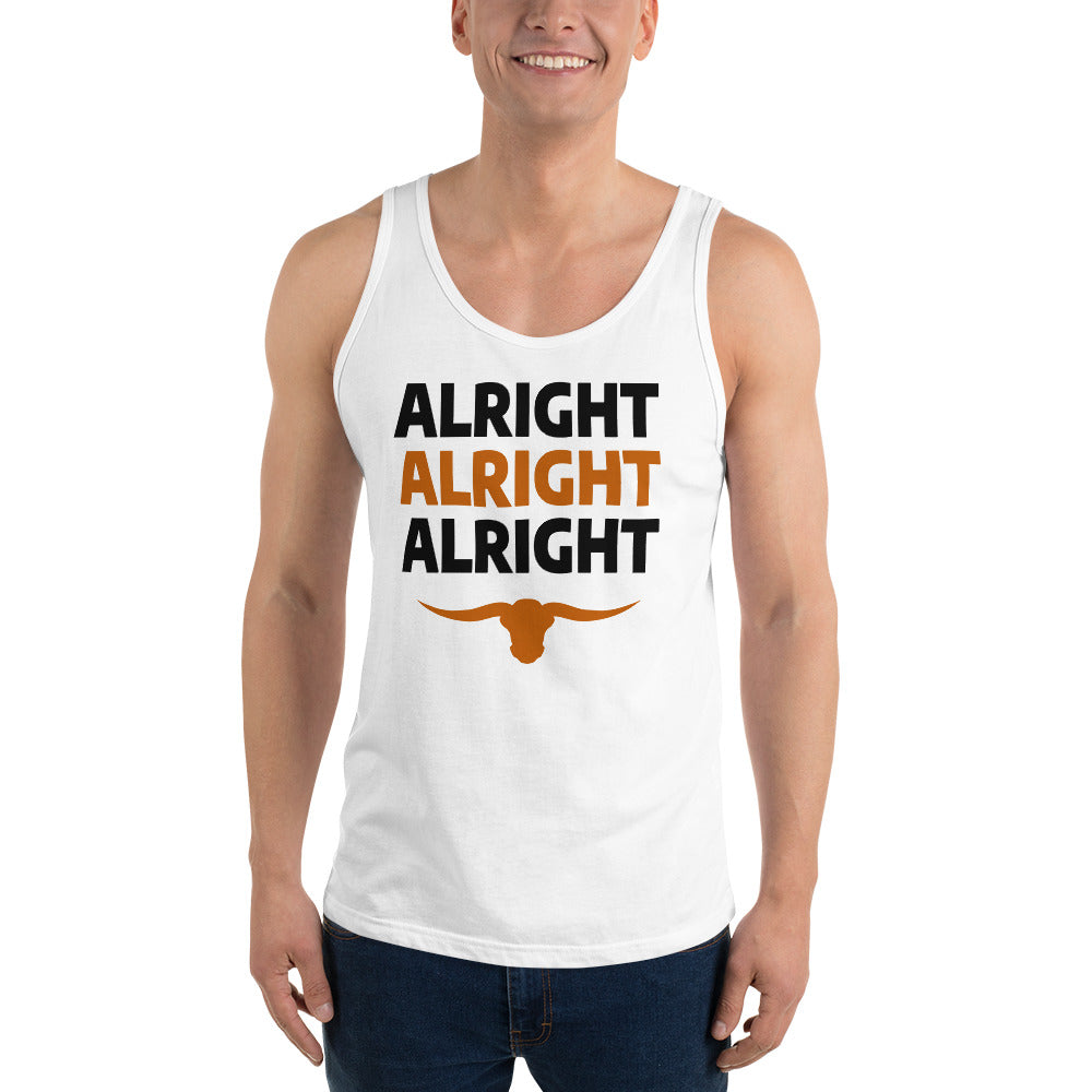 Alright Alright Alright Texas Fan College Football Unisex Tank Top