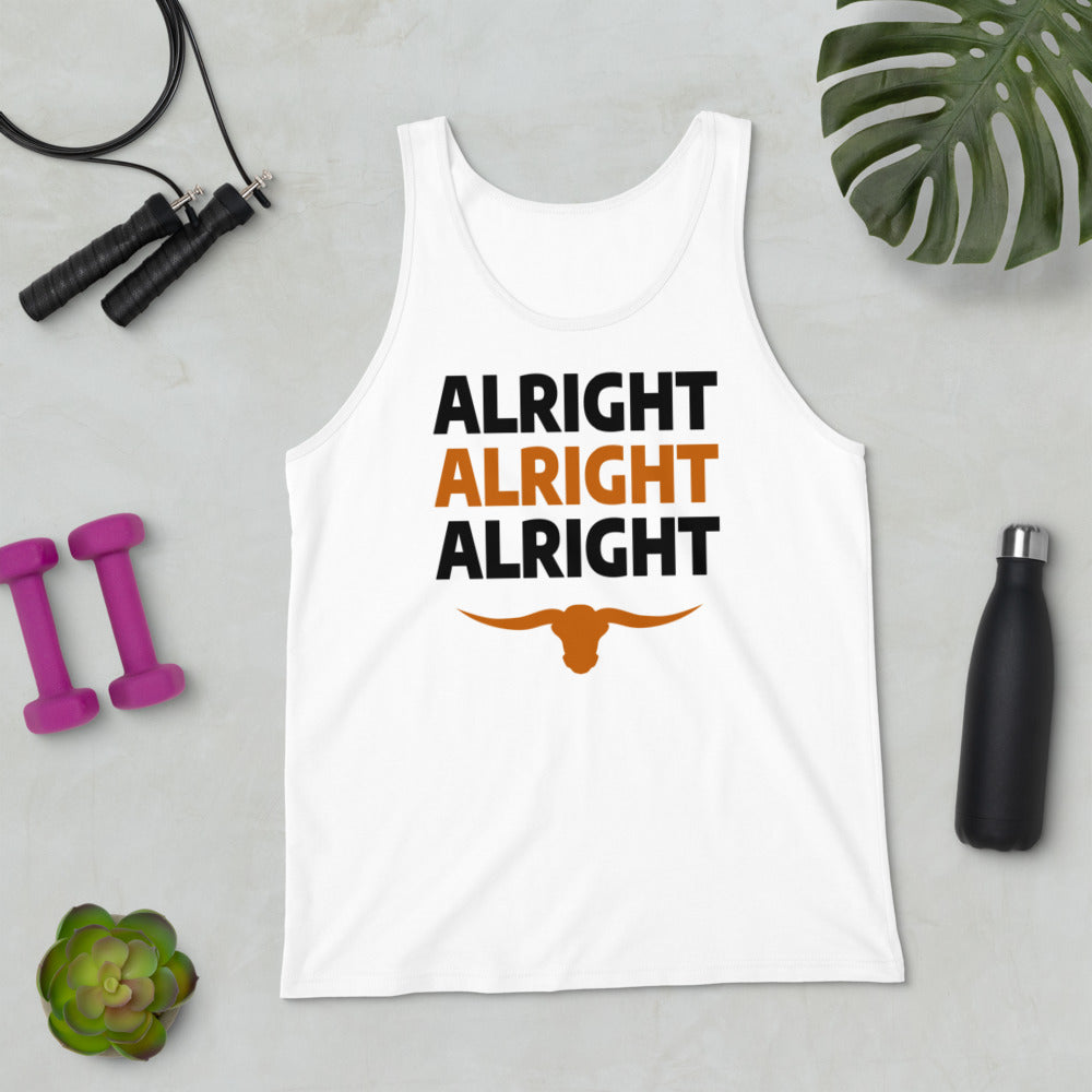 Alright Alright Alright Texas Fan College Football Unisex Tank Top