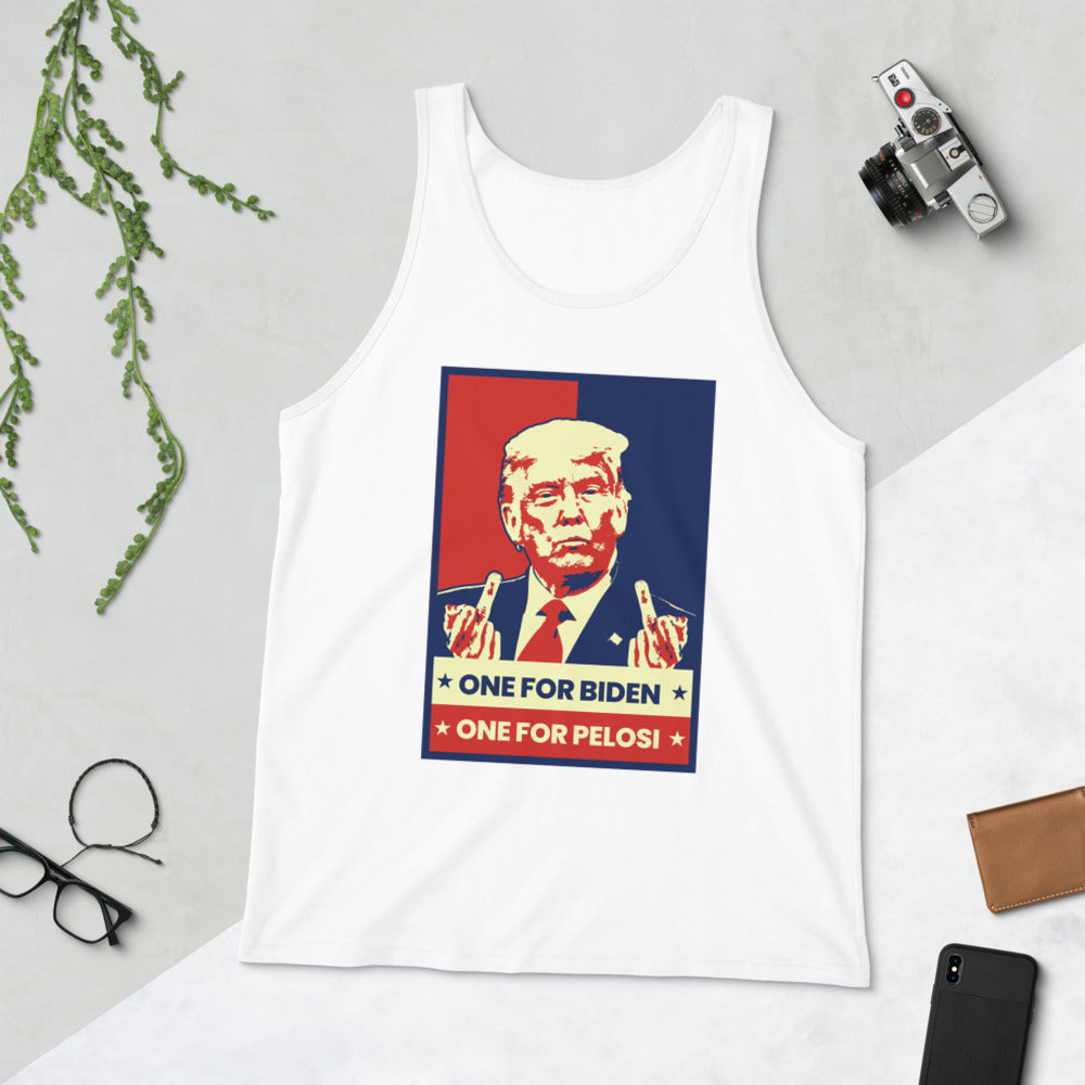 Anti Pelosi Joe Biden MAGA Pro Trump 2024 Supporter Republican Funny Political Unisex Tank Top