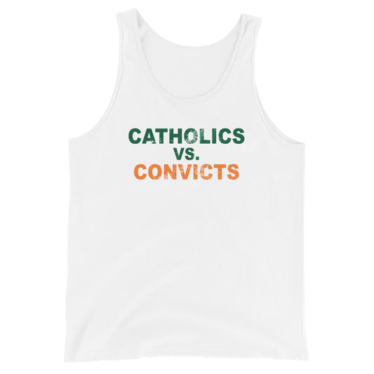 Catholics vs. Convicts Miami College Football Fan Unisex Tank Top