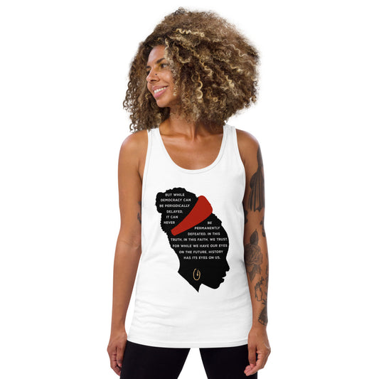 Amanda Gorman The Hill We Climb Poem 2021 Presidential Inauguration Souvenir  Unisex Tank Top