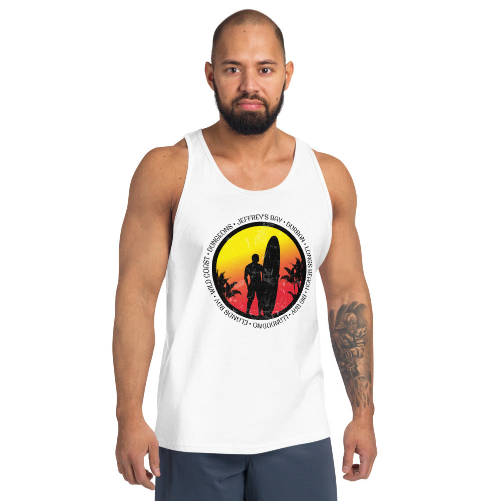 Cool South Africa Surf Fan Surfing Lover Beach Unisex Tank Top