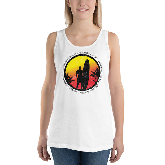 Cool Mexico Surf Fan Surfing Lover Beach Unisex Tank Top