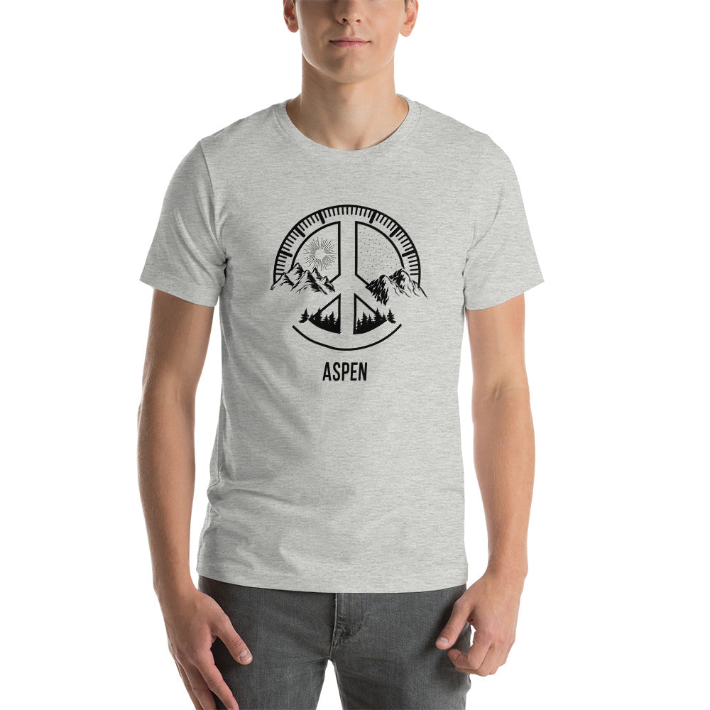 Aspen Colorado Skiing Fan Snowboarding Camping Unisex T-Shirt