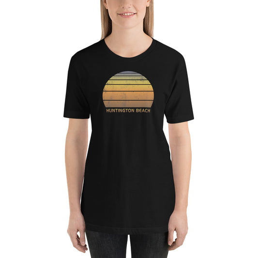 Retro Huntington Beach California Sunset Unisex T-Shirt