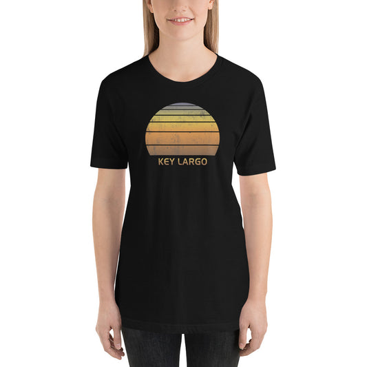 Retro Key Largo Florida Beach Sunset Unisex T-Shirt