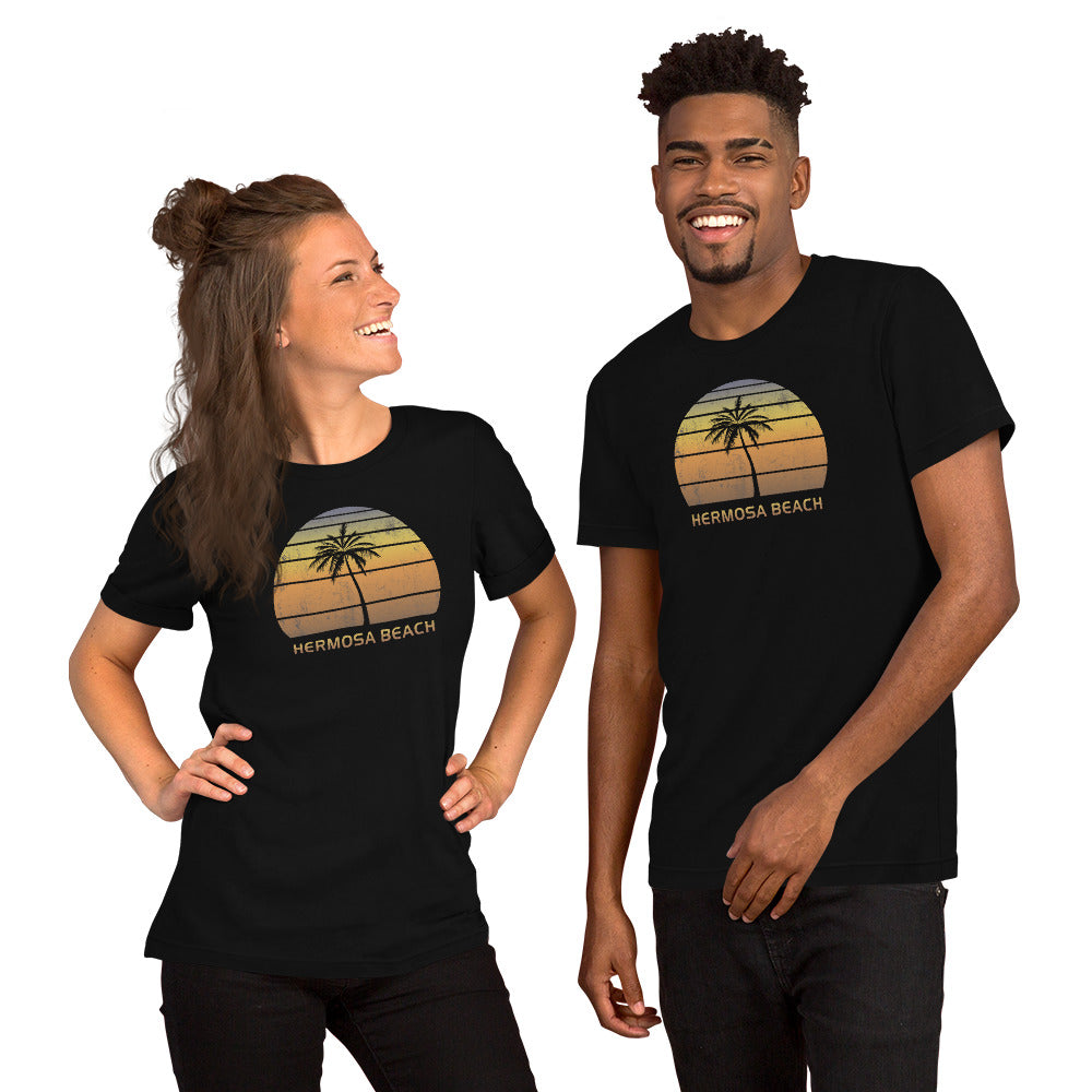 Vintage Hermosa Beach California Sunset Unisex T-Shirt